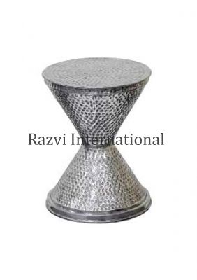 SILVER ANTIQUE STOOL 
Item Code: RF 367
Finish: Silver Antique 
Material: Aluminium
Keywords: SILVER ANTIQUE STOOL