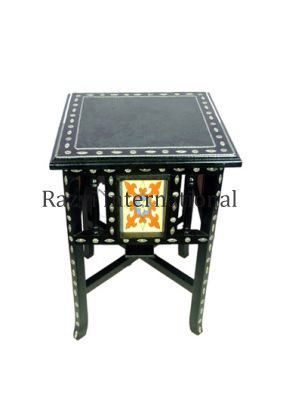 MOROCCAN END TABLE
Item Code: RF 382
Finish: Black Polished With Painting
Material: Wood
Keywords: MOROCCAN END TABLE