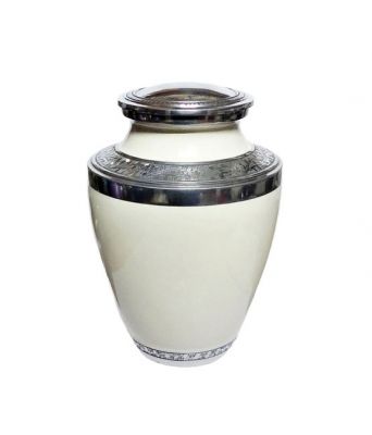 WHITE URN
Item Code: CP 1444
Finish: White Enamel & Polished
Material: Aluminium
Keywords: WHITE URN