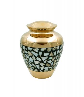 MOP URN
Item Code: CP 1698
Finish: Polished & Mop
Material: Brass
Keywords: MOP URN
