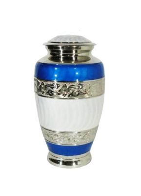 TWO COLOUR URN
Item Code: CP 4524
Finish: Nickel 
Material: Brass
Keywords: TWO COLOUR URN