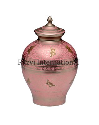 BUTTERFLY URN
Item Code: CP 537
Finish: Antique & Rose Color
Material: Brass
Keywords: kremering urnor