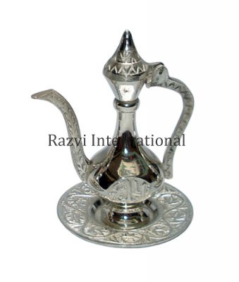ARABIAN POT-B
Item Code: SR 225-B
Finish: Nickel 
Material: Brass
Keywords: ARABIAN POT-B