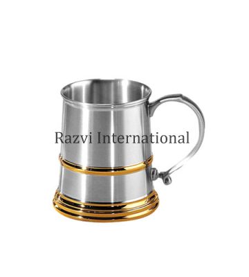 PEWTER & GOLD MUG
Item Code: SR 24
Finish: Pewter & Gold
Material: Brass
Keywords: PEWTER & GOLD MUG
