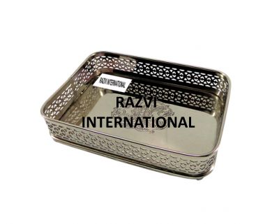 RAZVI TRAY
Item Code: SR 2566
Finish: Silver
Material: Brass
Keywords: RAZVI TRAY