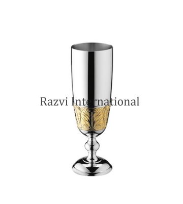 SILVER & GOLD GOBLET
Item Code: SR 40-2
Finish: Silver & Gold
Material: Brass
Keywords: SILVER & GOLD GOBLET