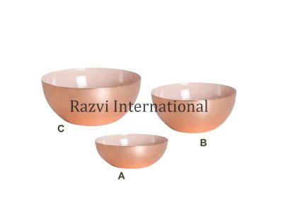 ROSE BOWLS
Item Code: SR 1275-5/A,B,C
Finish: Brass & Rose Enamel
Material: Aluminium
Keywords: ROSE BOWLS
