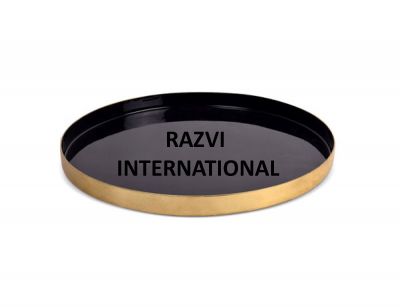 TRAY
Item Code: SR 1280
Finish: Brass & Black Enamel
Material: Aluminium
Keywords: TRAY