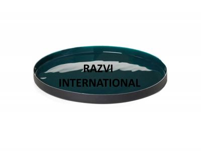 ROUND PLATTER
Item Code: SR 1281
Finish: Dark Green Enamel
Material: Aluminium
Keywords: PLATTER TRAY
