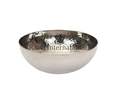 HAMMERED BOWL
Item Code: SR 1284-1
Finish: Nickel
Material: Aluminium
Keywords: HAMMERED BOWL