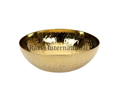 HAMMERED BOWL
Item Code: SR 1284-2
Finish: Gold
Material: Aluminium
Keywords: HAMMERED BOWL