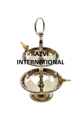 TWO TIER CAKE STAND
Item Code: SR 2977
Finish: Polished
Material: Aluminium
Keywords: TWO TIER CAKE STAND
