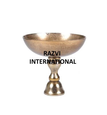 BOWL WITH STAND 
Item Code: SR 3197
Finish: Antique
Material: Aluminium
Keywords: BOWL WITH STAND