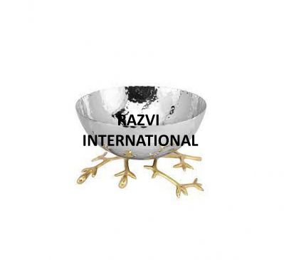 BOWL WITH STAND
Item Code: SR 3279
Finish: Polished
Material: Steel & Brass
Keywords: BOWL WITH STAND