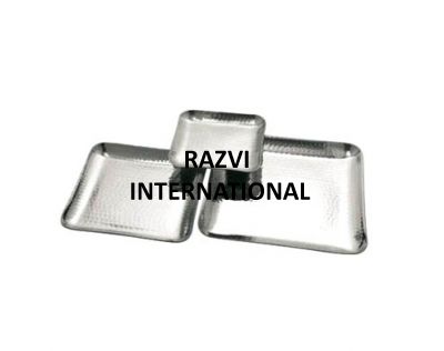 SQUARE TRAY SET
Item Code: SR 551
Finish: Polished
Material: Steel 
Keywords: SQUARE TRAY SET