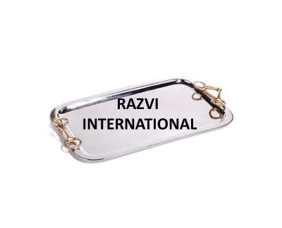 NICKEL TRAY
Item Code: SR 2757
Finish: Polished
Material: Steel & Brass
Keywords: NICKEL TRAY