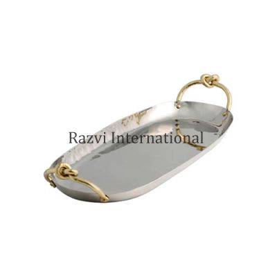LARGE TRAY
Item Code: SR 2141
Finish: Polished
Material: Steel & Brass
Keywords: LARGE TRAY
