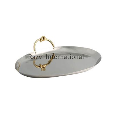OVAL TRAY
Item Code: SR 2161
Finish: Polished
Material: Steel & Brass
Keywords: OVAL TRAY