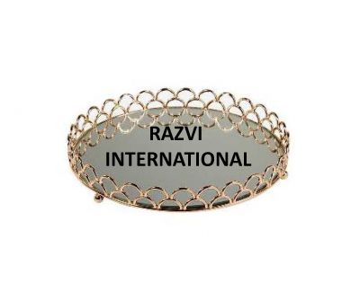 GOLD TRAY
Item Code: RP 1594
Finish:Gold
Material: Iron & Glass
Keywords: GOLD TRAY
