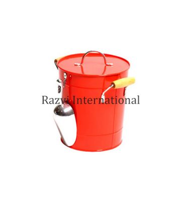 ICE BUCKET WITH SCOOP
Item Code: RP 288
Finish: Red Powder Coating & Polished
Material: Iron & Aluminium
Keywords: ICE BUCKET WITH SCOOP