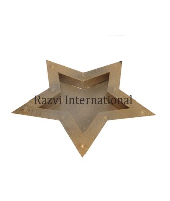 STAR TRAY FOR CANDLES
Item Code: RP 957
Finish: Brass
Material: Iron
Keywords: STAR TRAY FOR CANDLES