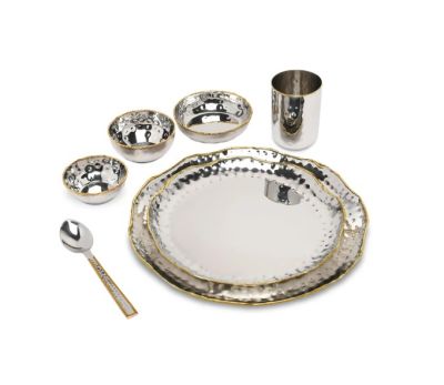 DINNER SET
Item Code: SR 4028
Finish: Polished
Material: Steel

Keywords: DINNER SET