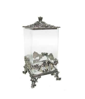 SQUARE STORAGE BOX
Item Code: SR 4045
Finish: Silver
Material: Brass & Glass
Keywords: SQUARE STORAGE BOX
