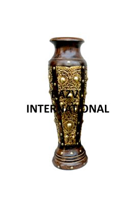 EMBOSSED VASE
Item Code: RF 386
Finish: Antique
Material: Wood 
Keywords: EMBOSSED VASE